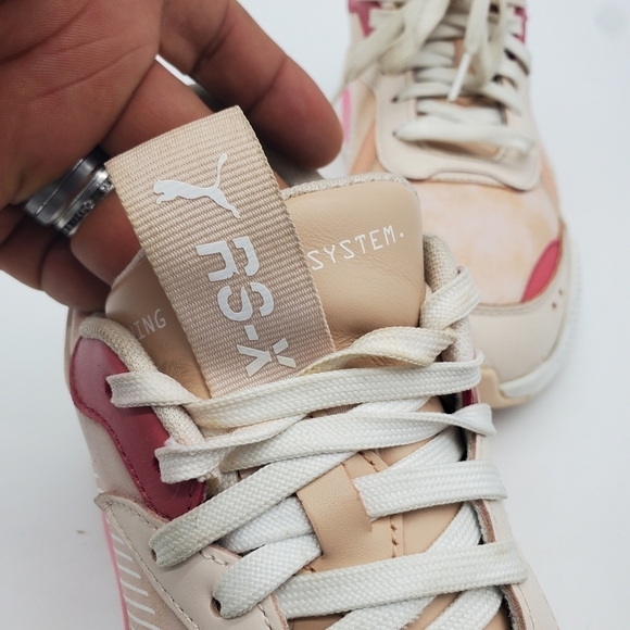 PUMA Shoes Womens 9 RS-X FESTIVAL 374530-01 White/Pink Sand Casual Running - Picture 3 of 13